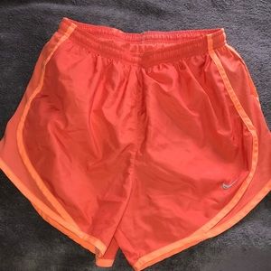 Orange Nike Running Shorts